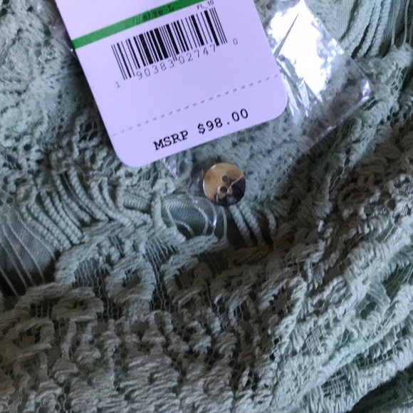 Free People Seafoam Lace Eyelash Dress - Picture 8 of 8